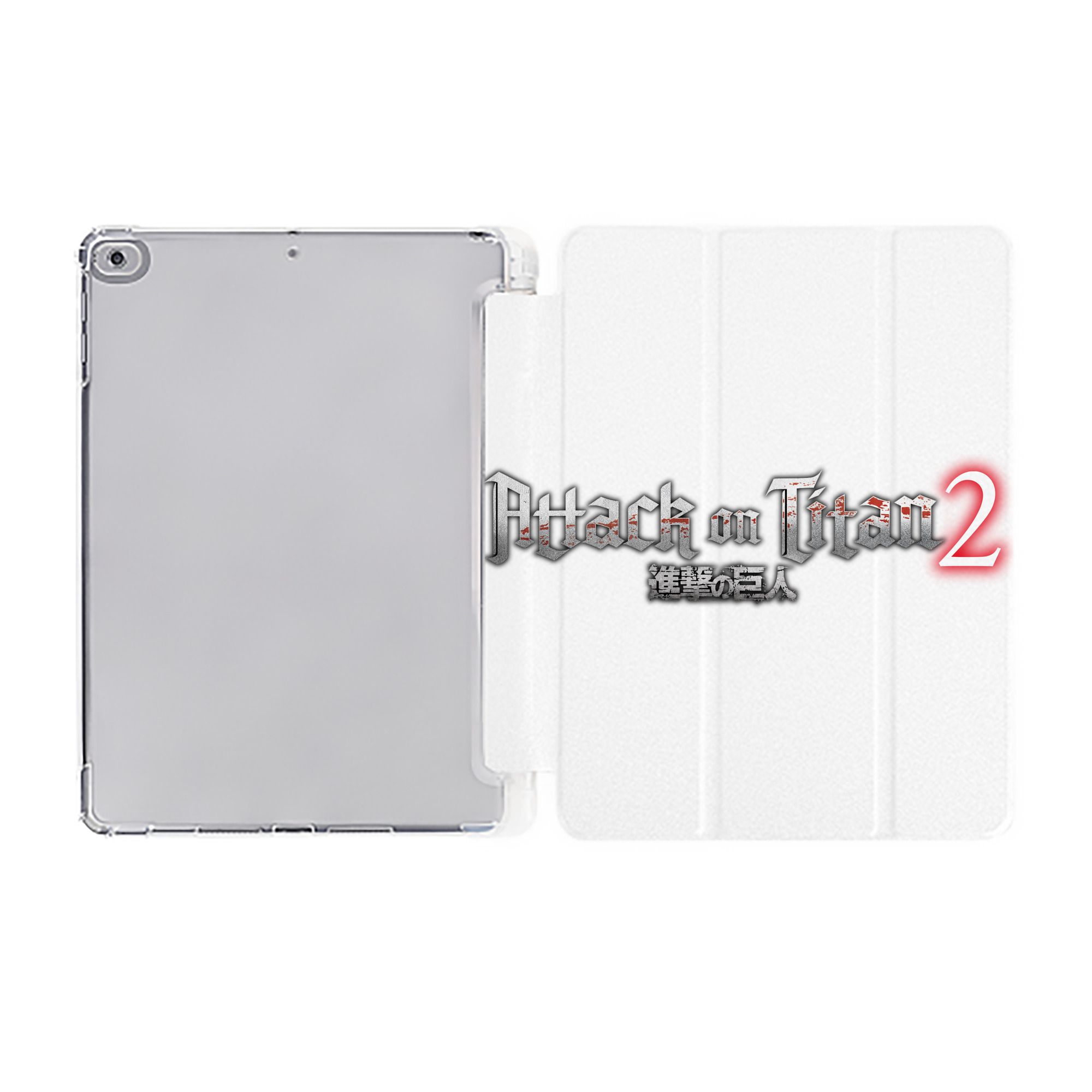 （画像用） 進撃の巨人 Attack on Titan IPad ケース ペン収納付き 三つ折りスタンド PUレザー×シリコン 対応機種9.5/10.5/10.9インチ